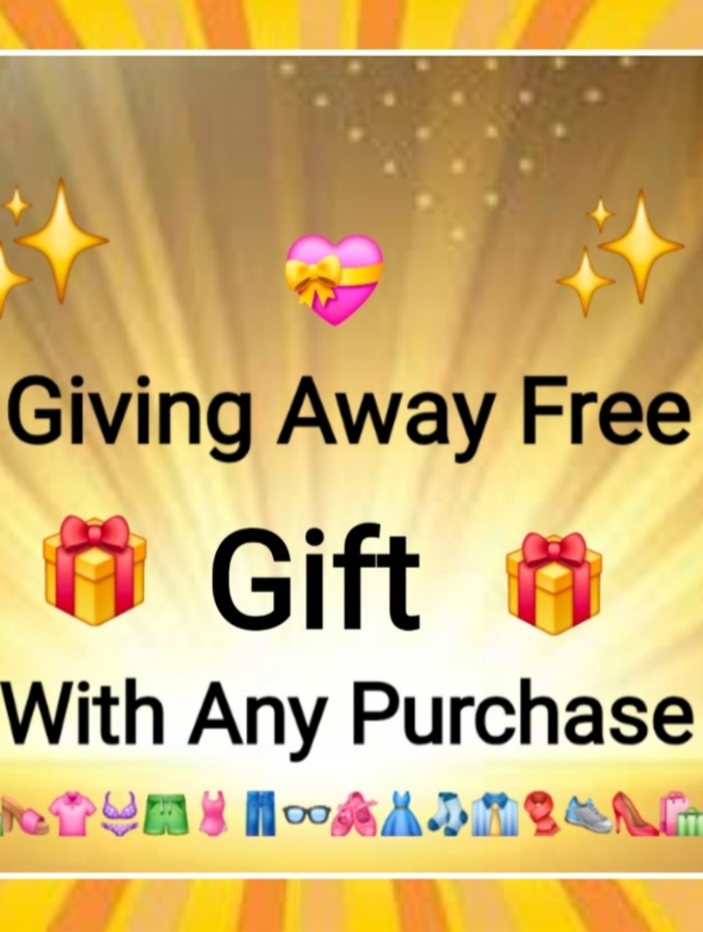Giving Away a Free Gift With Any Purchase 🎁 🛍